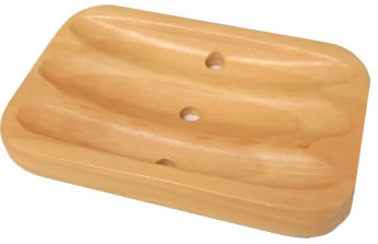 Wooden Soap Dish (Wide)