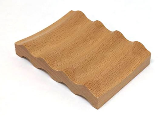 Small Wavy Wooden Soap Dish *NEW*